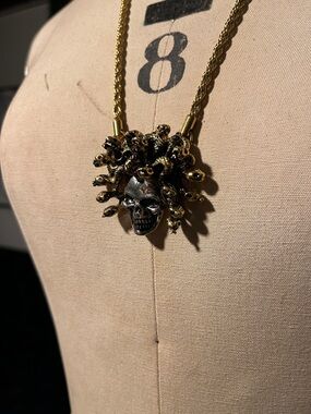 NIB UNISEX Han Cholo Medusa Pendant Stainless Steel 26” Rope Chain